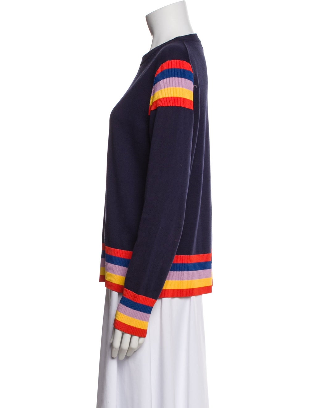 Kule Colorblock Pattern Crew Neck Sweatshirt - image 2