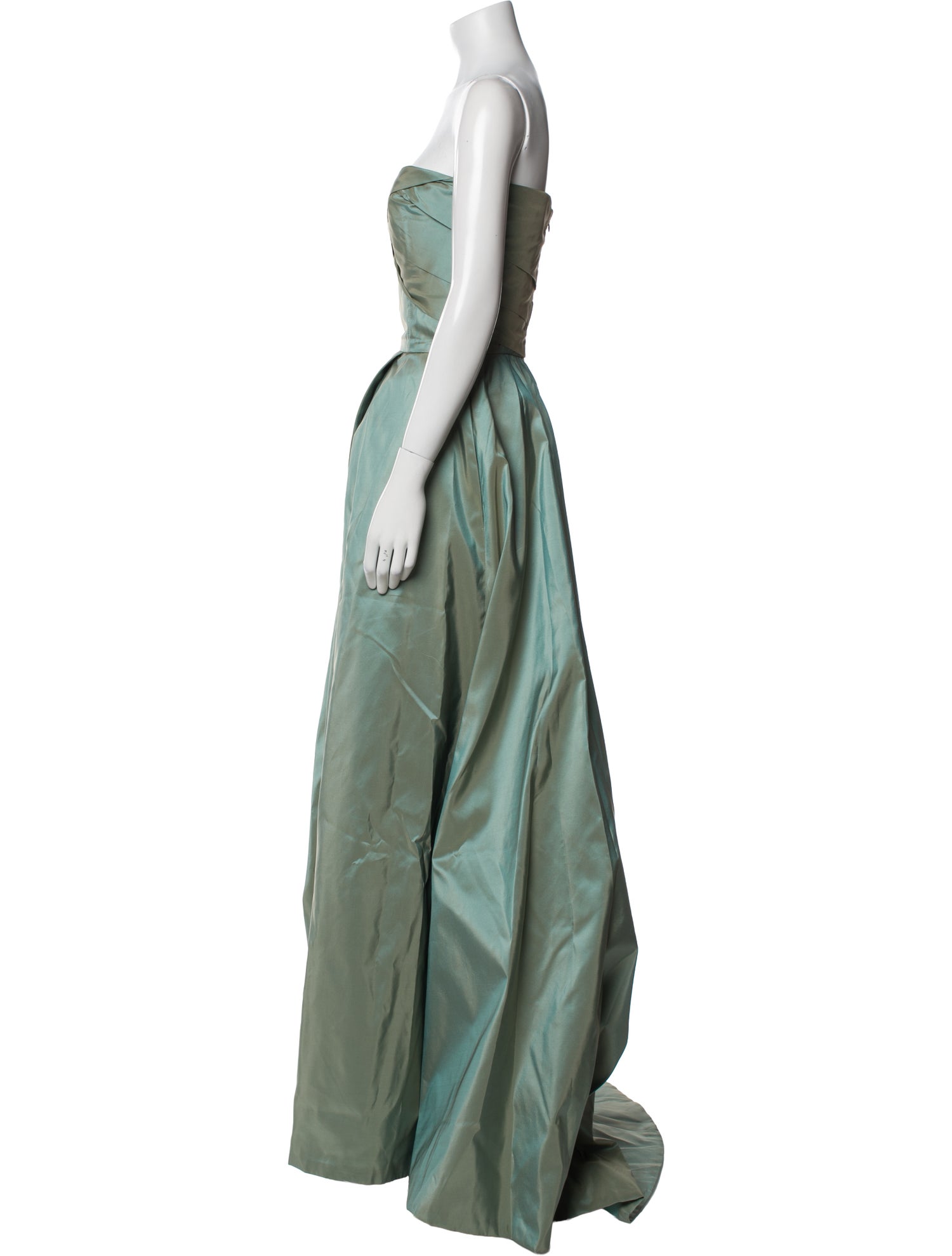 Kevan Hall Strapless Long Dress
