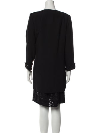 Kevan Hall Crystal Embellishments Skirt Suit