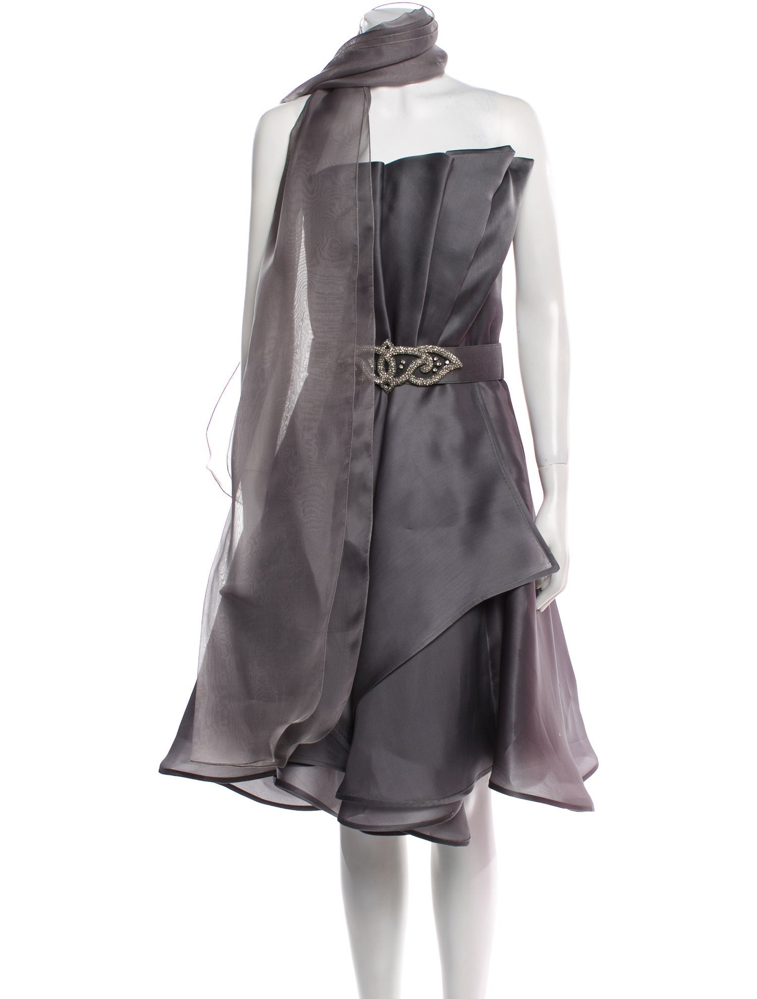 Kevan Hall Halterneck Mini Dress