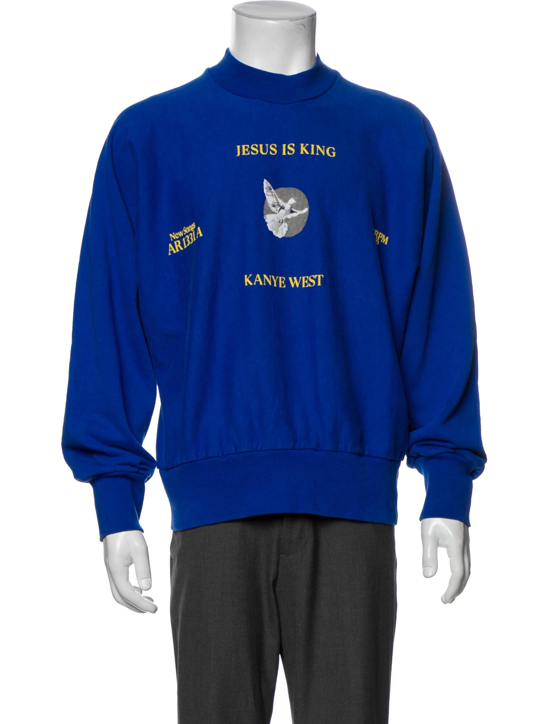 Kanye West Merch Jesus Is King Crewneck Graphic Print