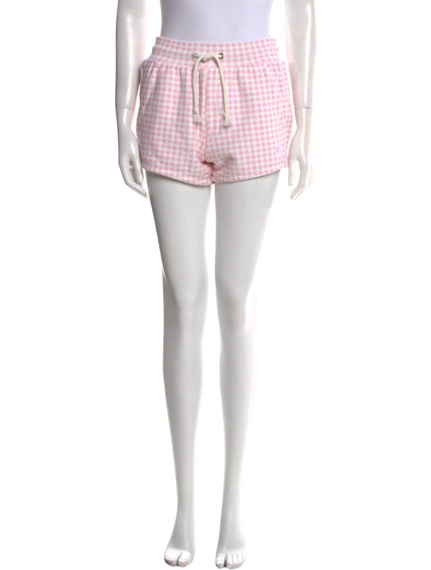 KITH X Champion Plaid Print Mini Shorts