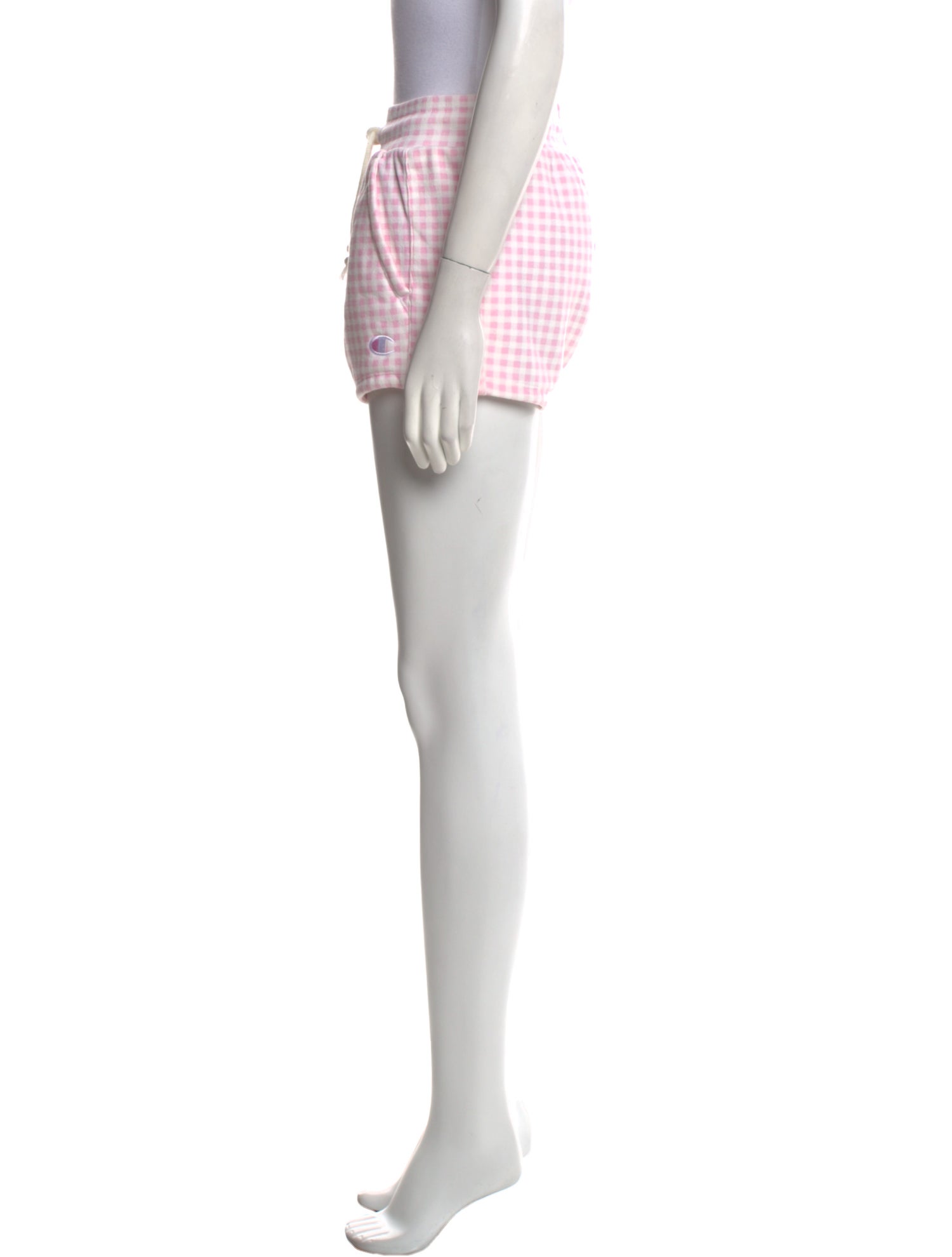 KITH X Champion Plaid Print Mini Shorts