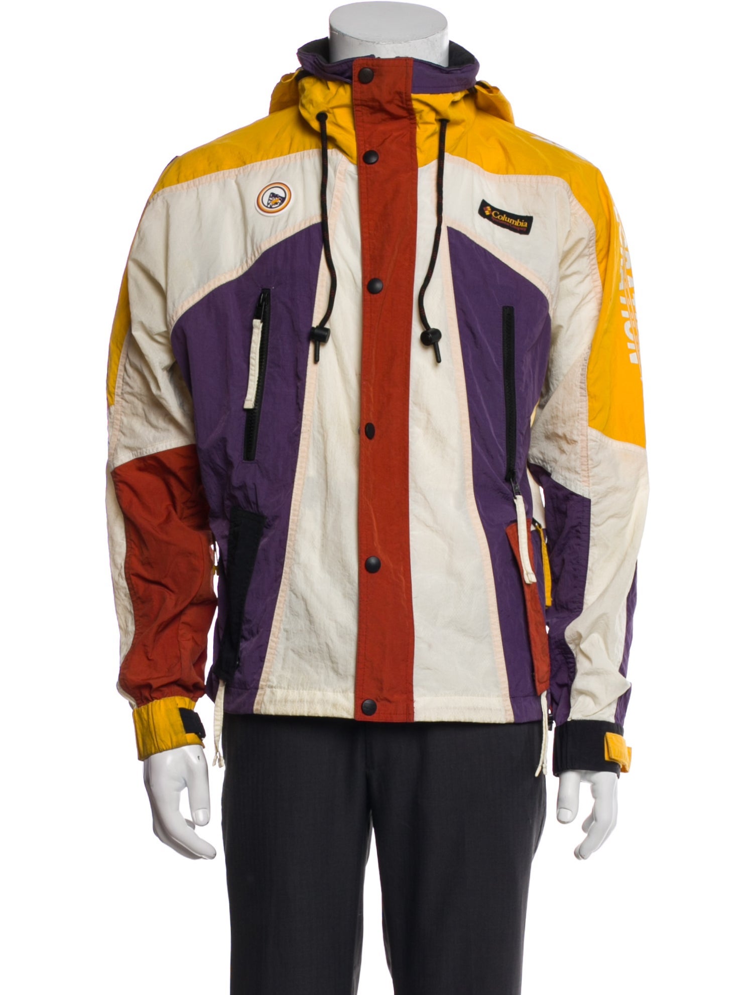 Kith x Columbia Colorblock Pattern Windbreaker