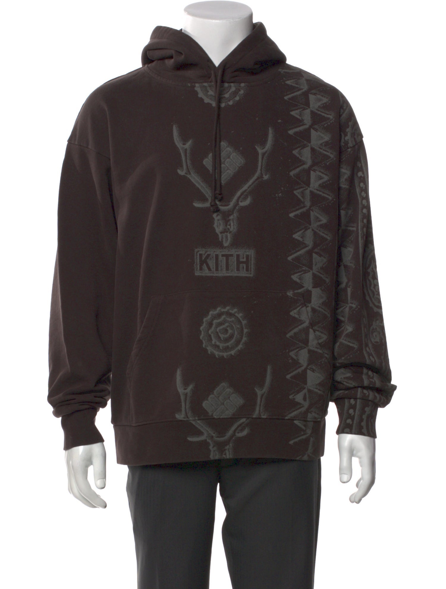 Kith x Columbia Graphic Print Crew Neck Hoodie