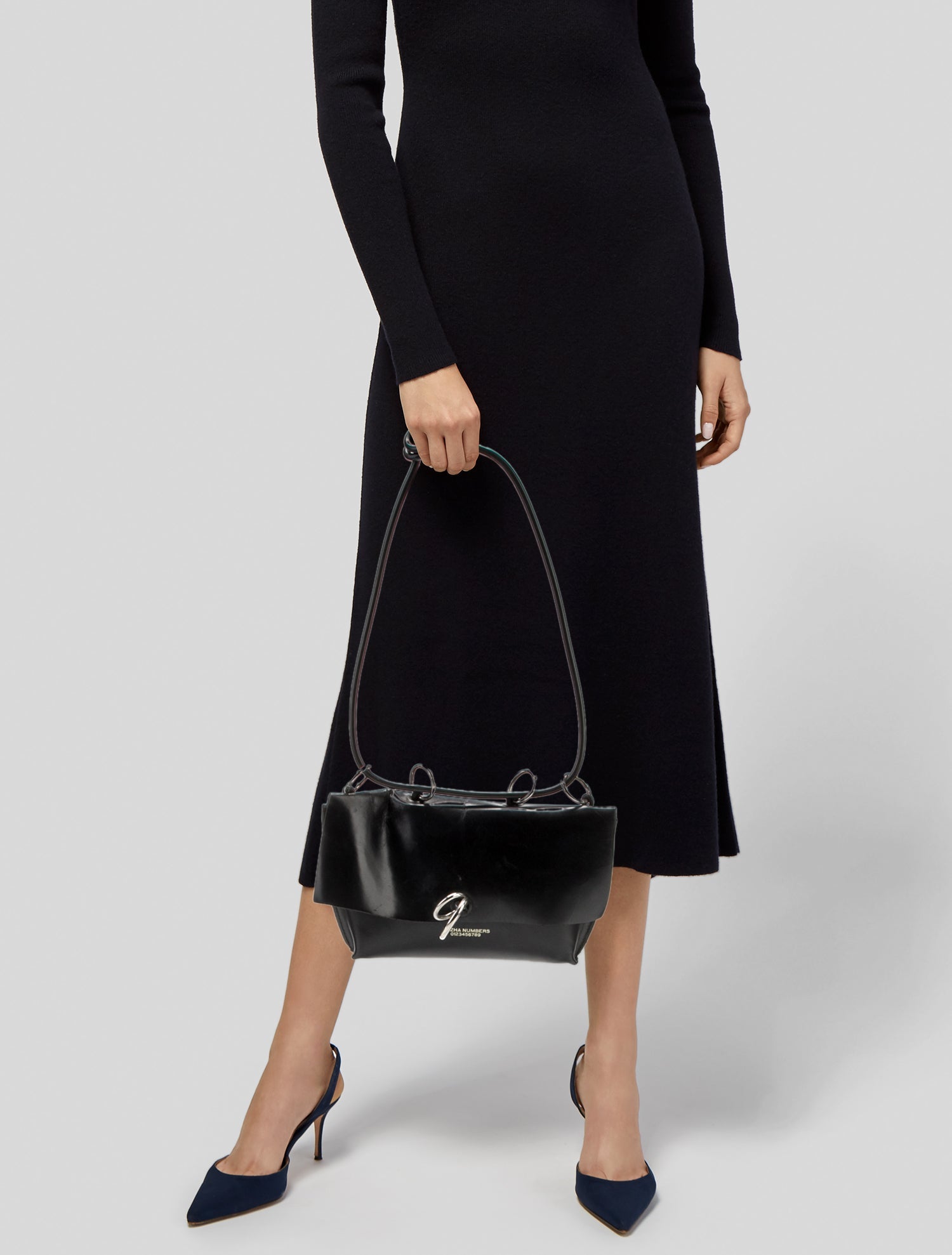 Kozha Numbers Leather Shoulder Bag