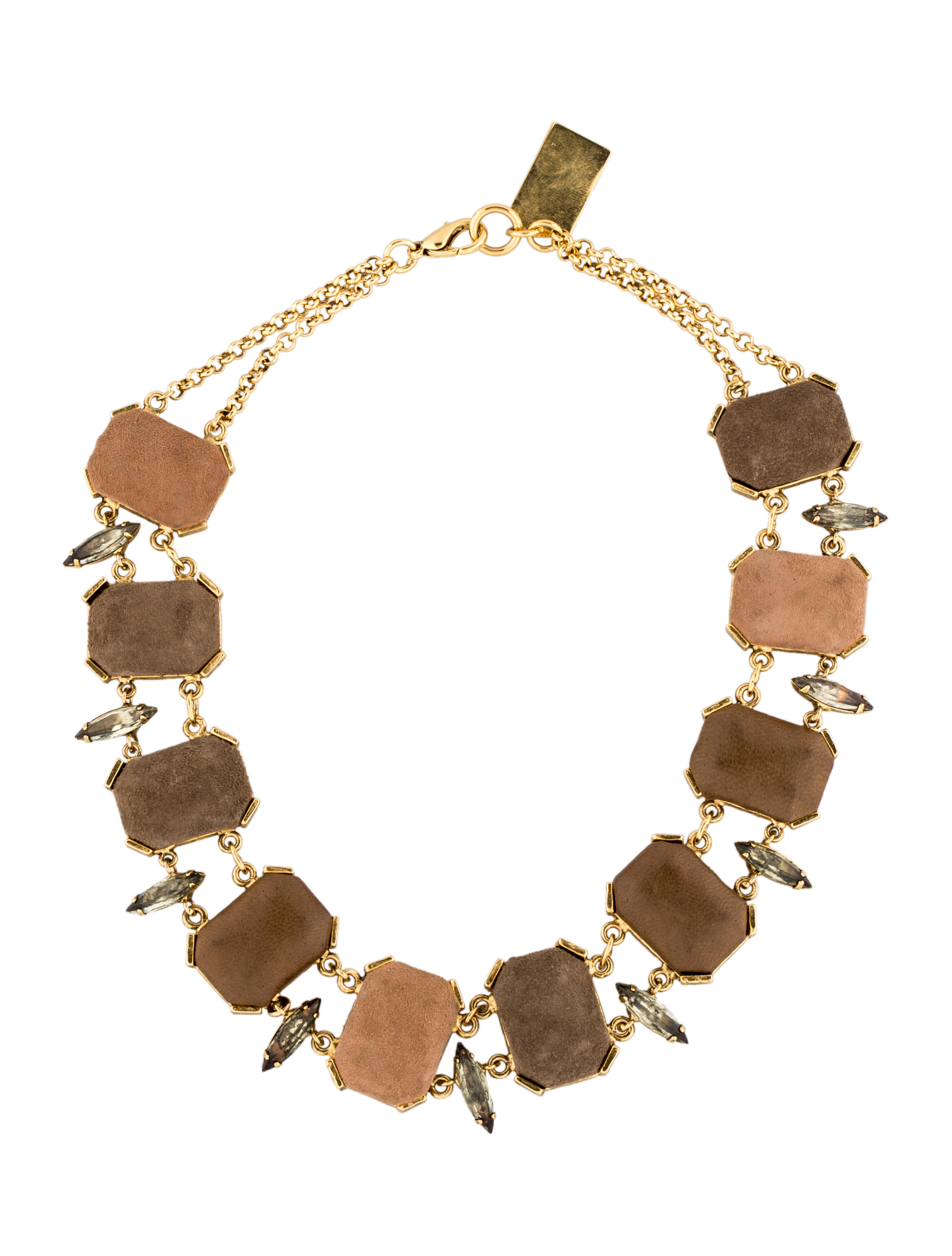 Lizzie Fortunato Suede Stone Necklace Necklaces WL020153 The RealReal