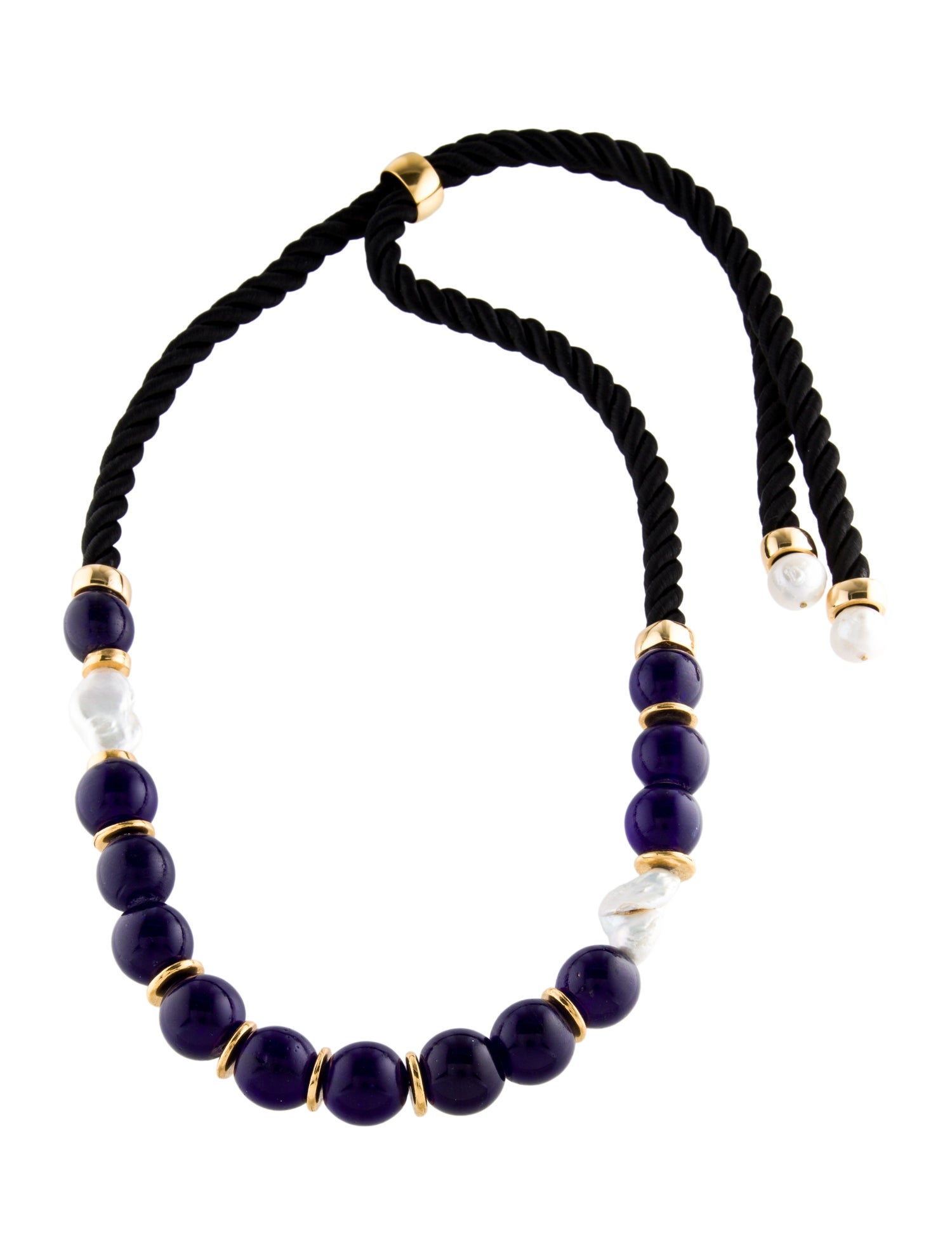 Lizzie Fortunato Pearl & Glass Collar Necklace