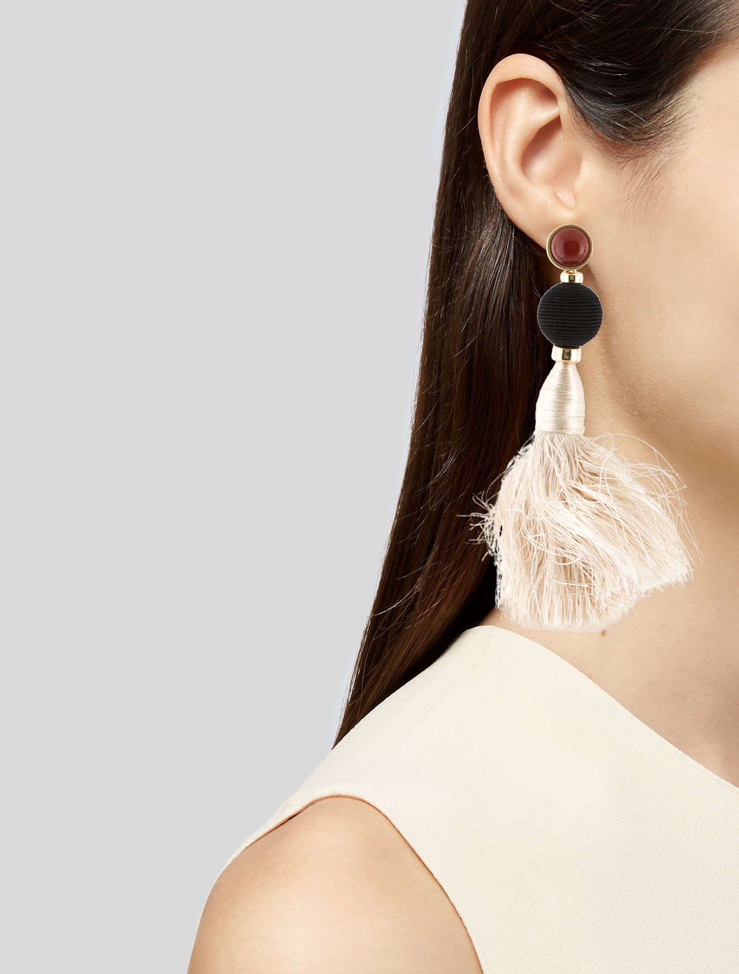 Lizzie Fortunato Resin & Silk Cord 'Puglia' Drop Earrings