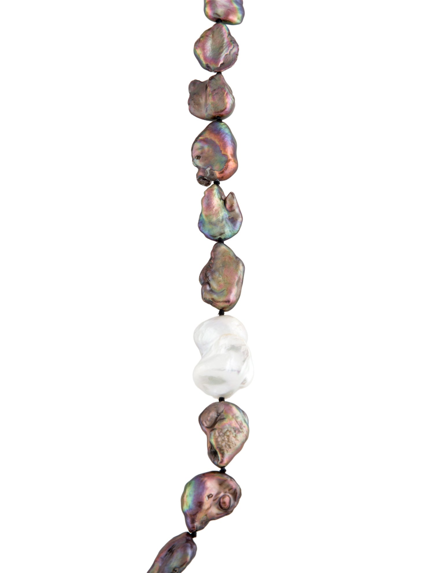 Lizzie Fortunato Pearl Chain Link Necklace