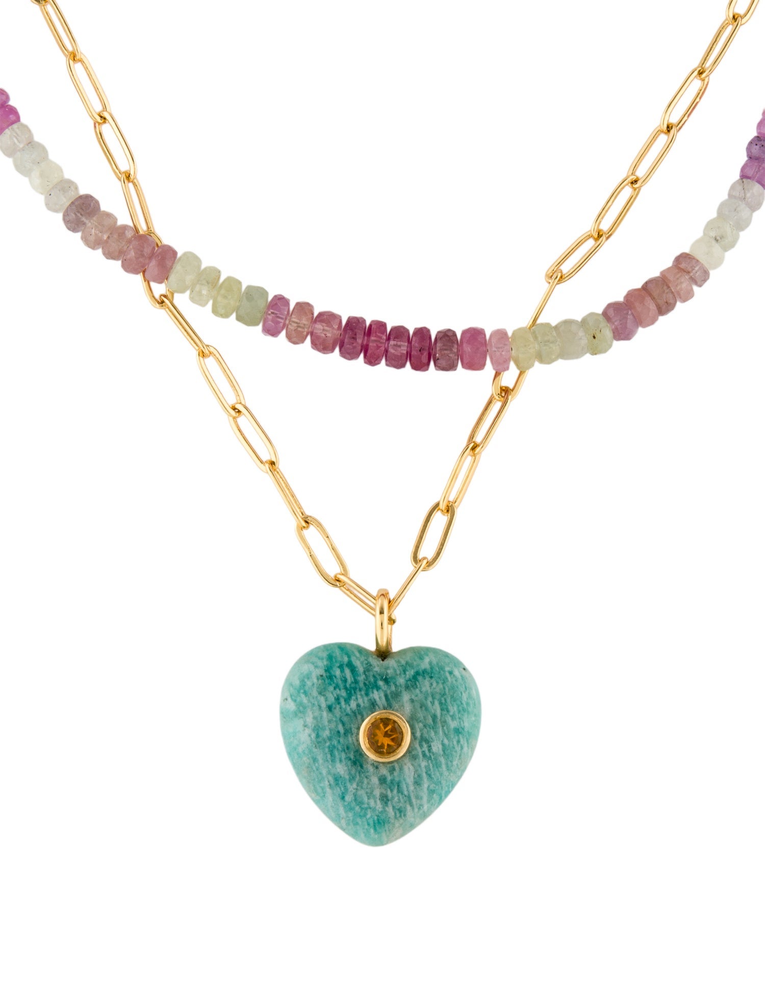 Lizzie Fortunato Bead & Crystal Double Strand Necklace