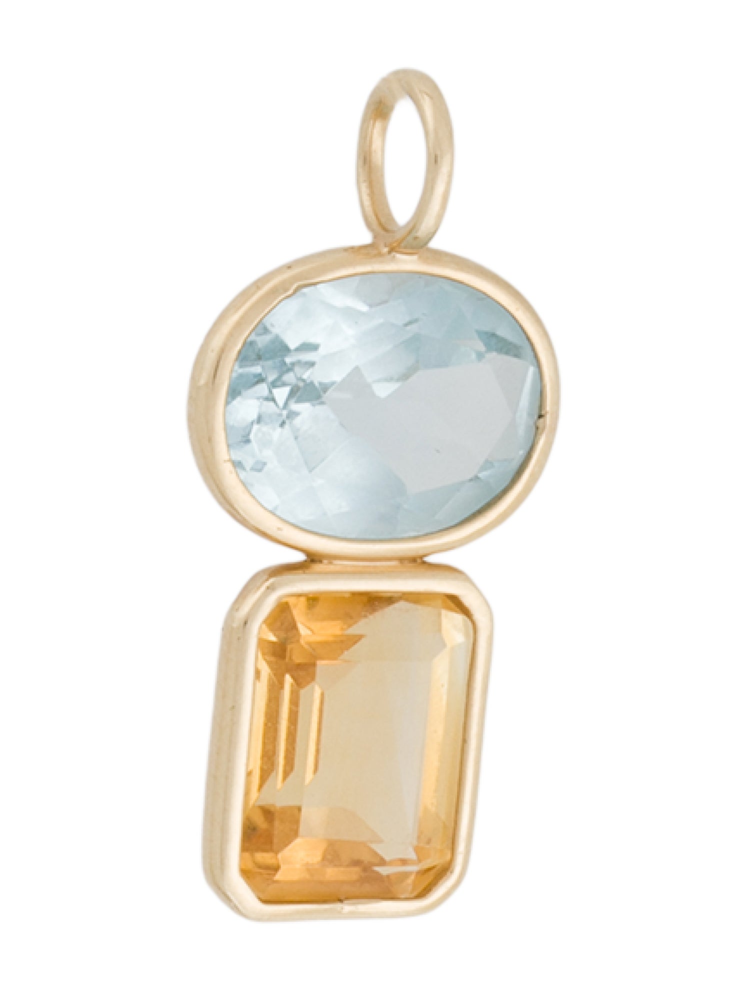 Lizzie Fortunato 14K Topaz & Citrine Stacked Pendant