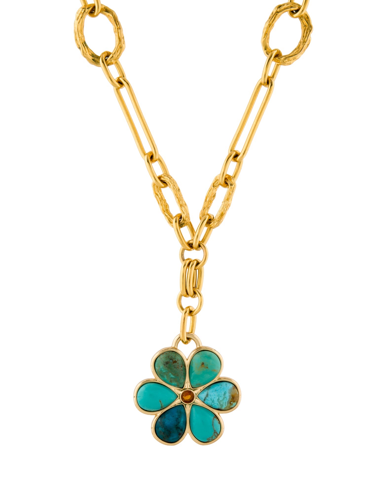 Lizzie Fortunato Desert Daisy Pendant Necklace