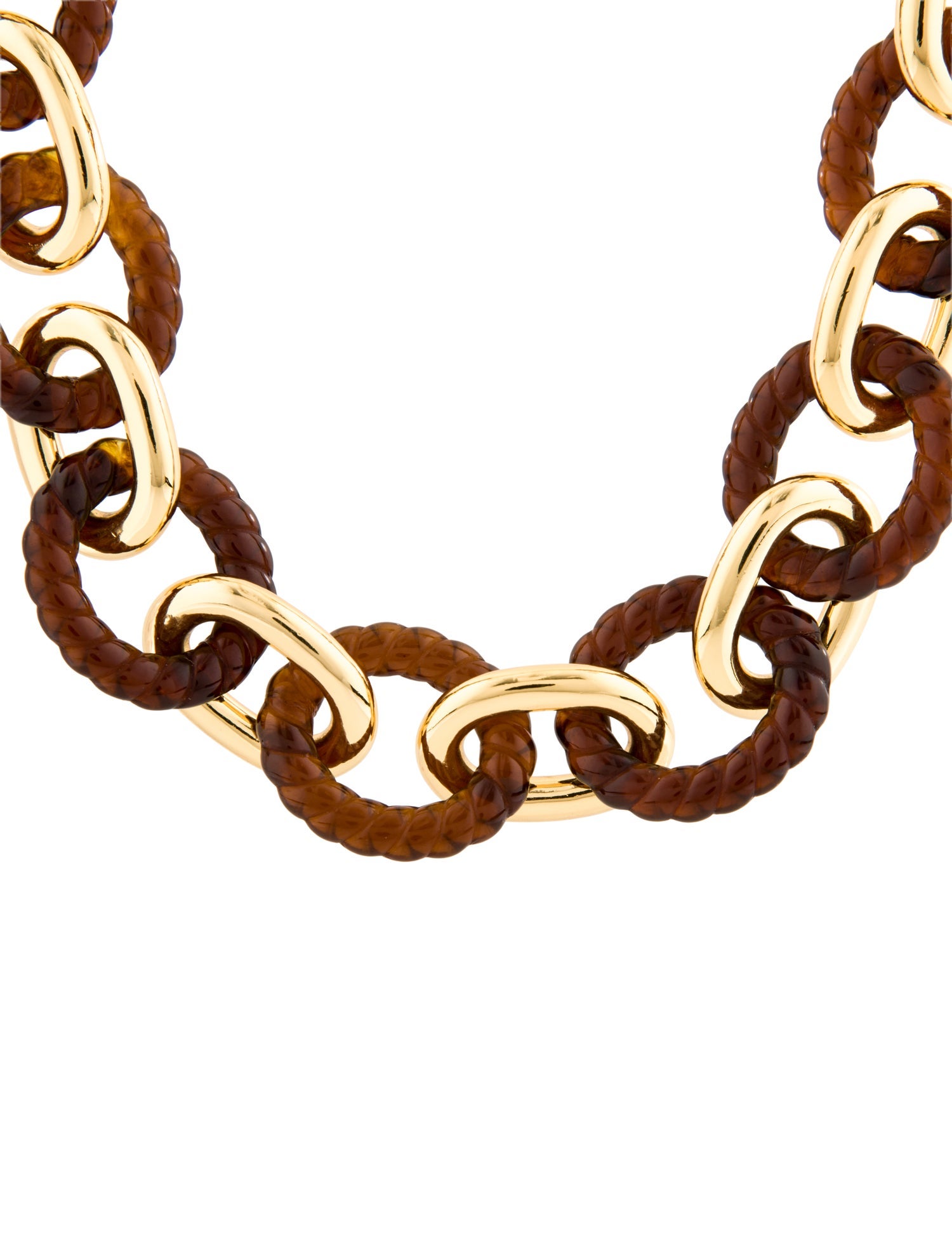 Lizzie Fortunato Resin Link Chain Necklace