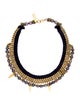 Lizzie Fortunato Dyed Pearl & Cord Collar Necklace
