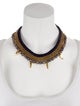 Lizzie Fortunato Dyed Pearl & Cord Collar Necklace