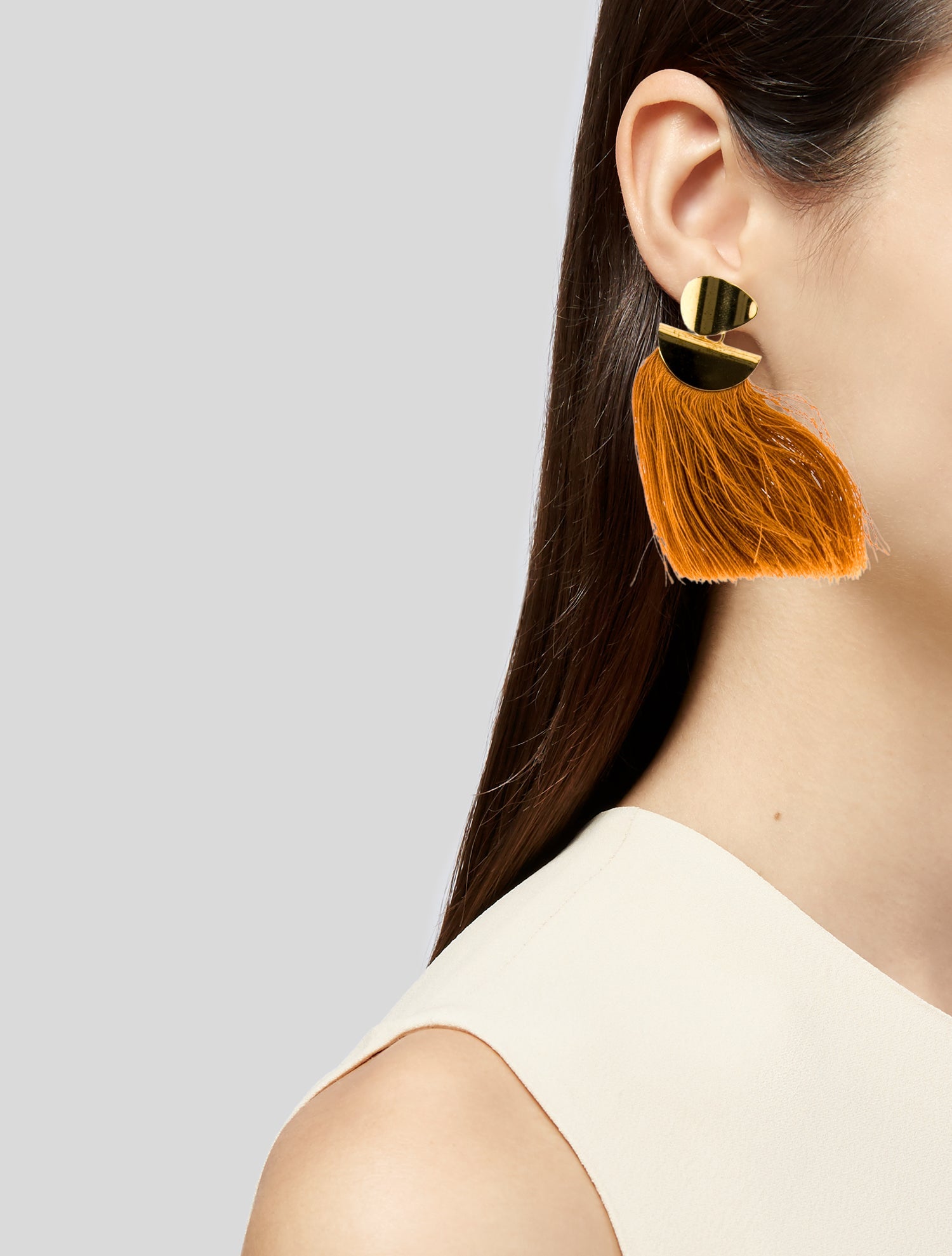 Lizzie Fortunato Silk Cord Crater Tassel Earrings