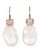Lizzie Fortunato Faux Pearl and Crystal Drop Earrings