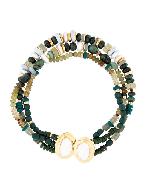 Lizzie Fortunato Pearl Multistone Necklace