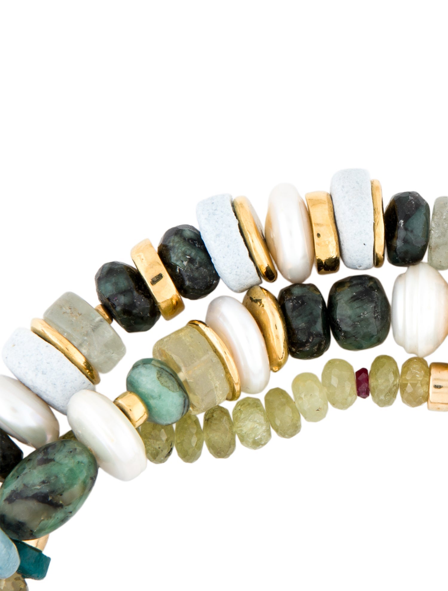 Lizzie Fortunato Pearl Multistone Necklace