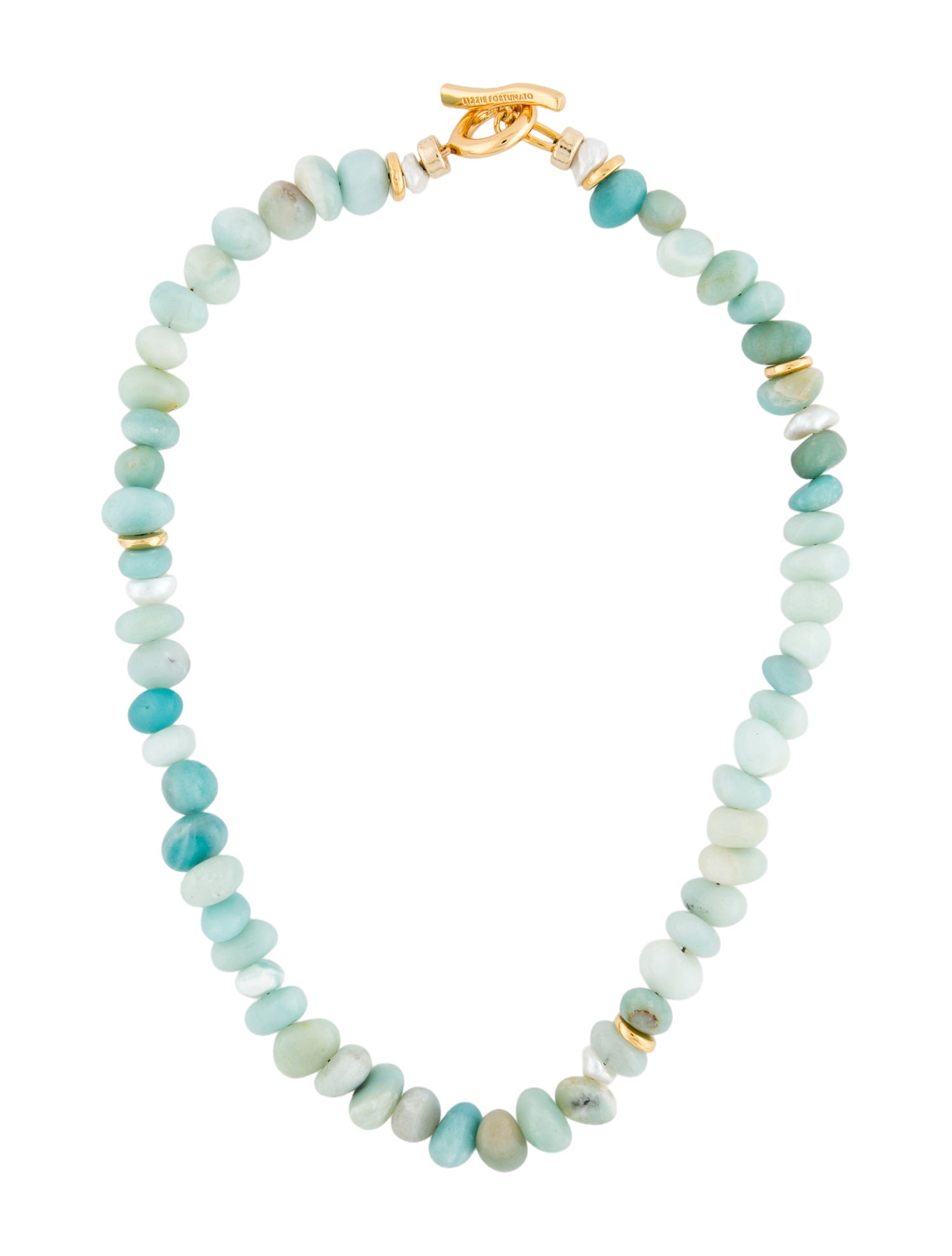 Lizzie Fortunato Pearl & Multicolor Stone Mood Choker Necklace