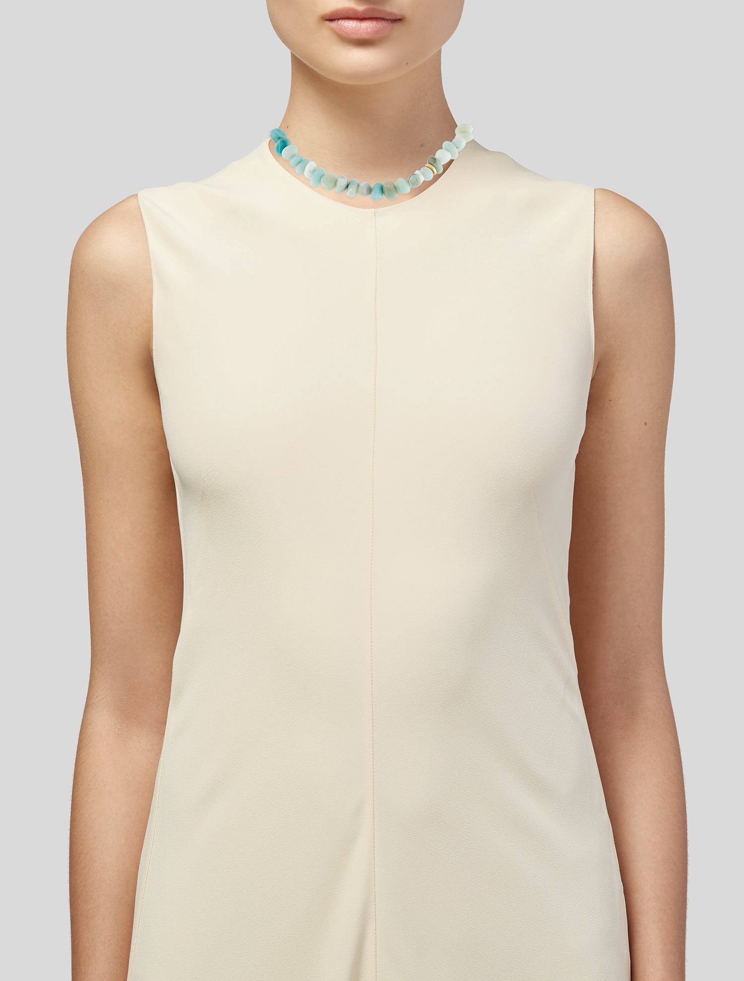 Lizzie Fortunato Pearl & Multicolor Stone Mood Choker Necklace