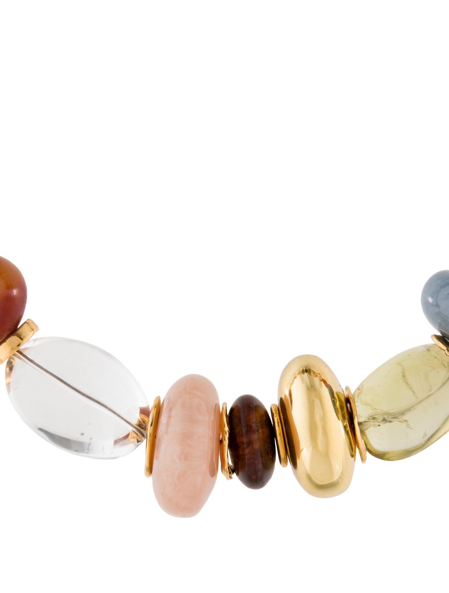 Lizzie Fortunato Pearl, Leather, Wood & Resin Monument Bead Strand Necklace