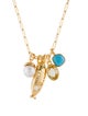 Lizzie Fortunato Pearl Sardina Charm Necklace