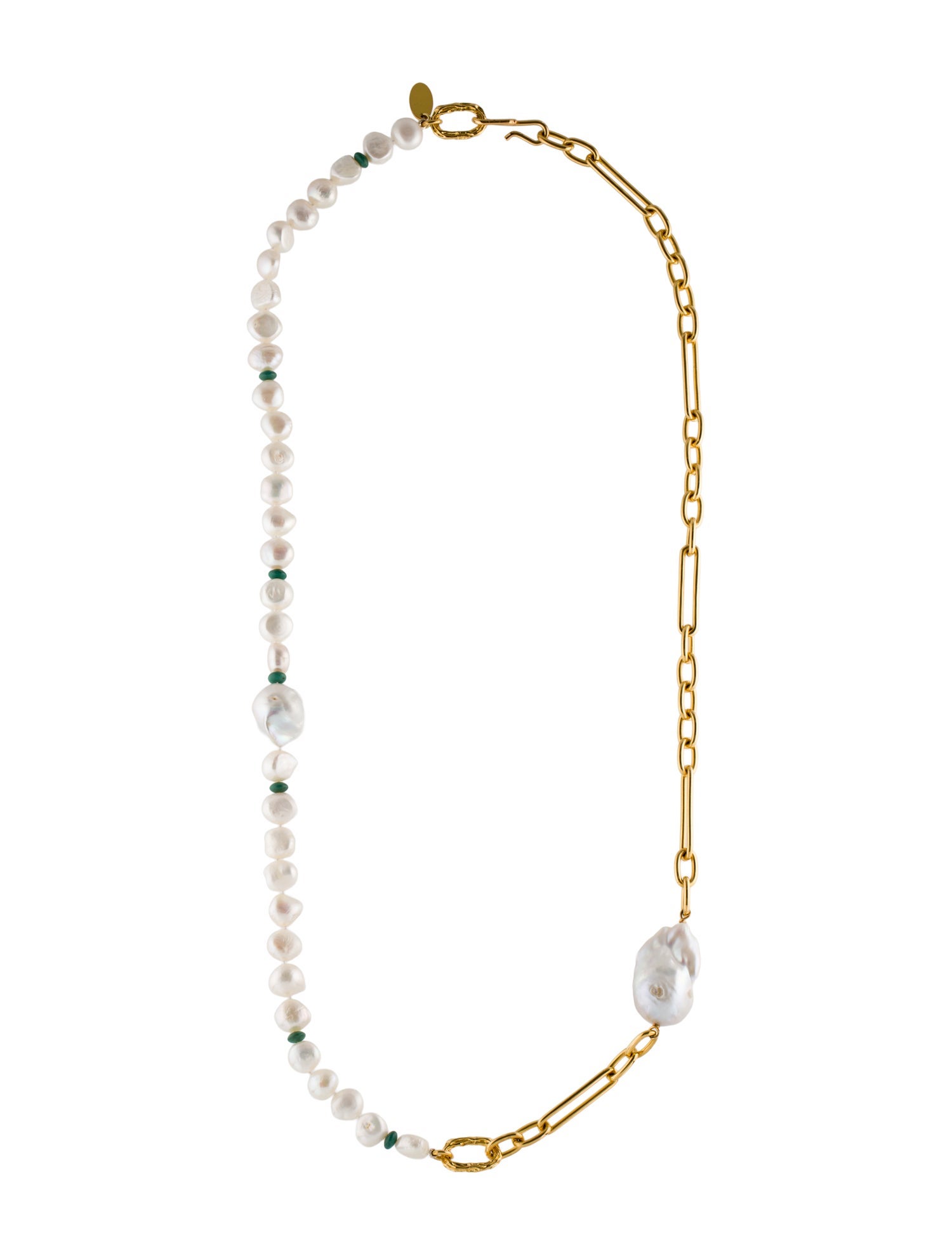 Lizzie Fortunato Pearl Chain Necklace
