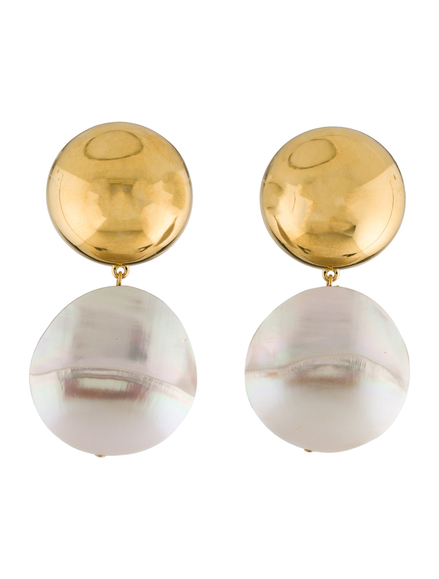 Lizzie Fortunato Mother Of Pearl Rodan Drop Clip-On Earrings