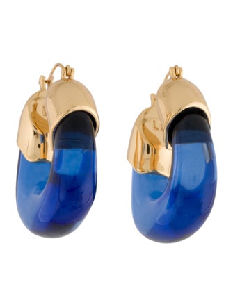 Lizzie Fortunato Resin Organic Hoop Earrings