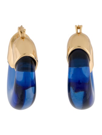 Lizzie Fortunato Resin Organic Hoop Earrings