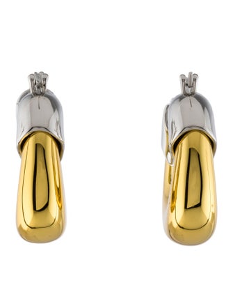 Lizzie Fortunato Two-Tone Mini Organic Hoop Earrings