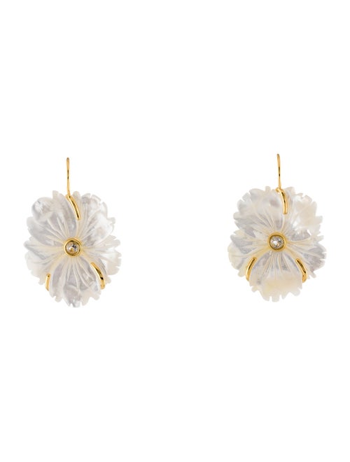 Lizzie Fortunato Mother Of Pearl "New Bloom" Drop Earrings