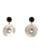 Lizzie Fortunato Mother Of Pearl Taj Disc Drop Earrings