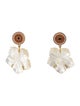 Lizzie Fortunato Mother Of Pearl & Enamel Monte Carlo Drop Earrings