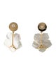 Lizzie Fortunato Mother Of Pearl & Enamel Monte Carlo Drop Earrings