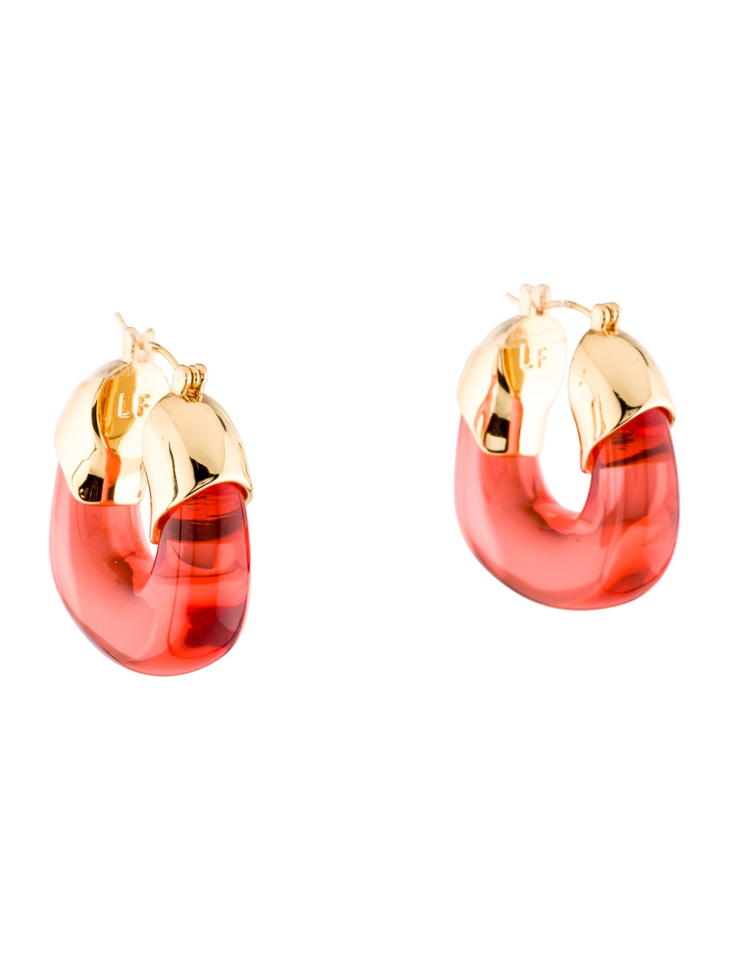 Lizzie Fortunato Resin Organic Hoop Earrings