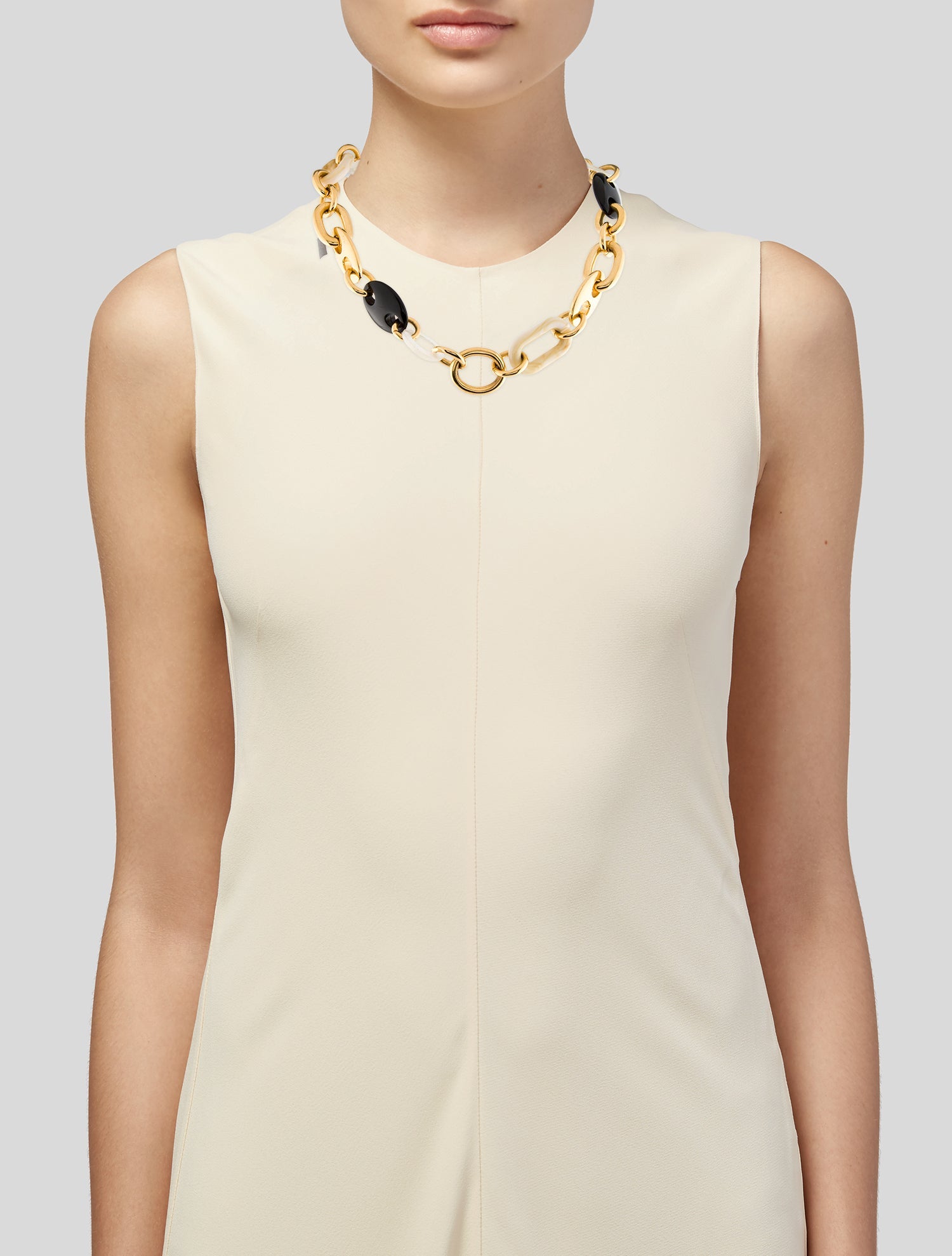 Lizzie Fortunato Mother Of Pearl Clarice Collar Necklace