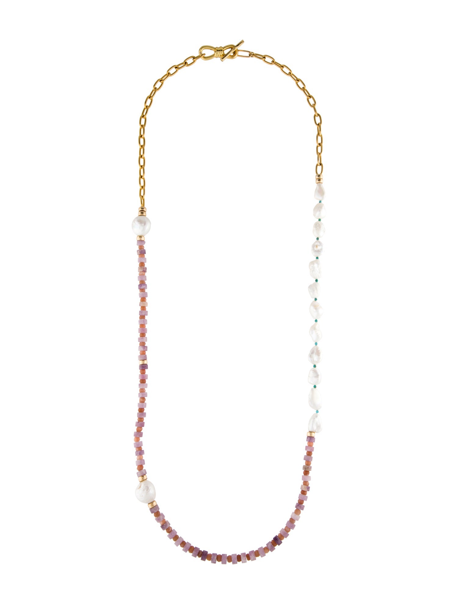 Lizzie Fortunato Pearl, Stone & Bead Porto Covo Necklace
