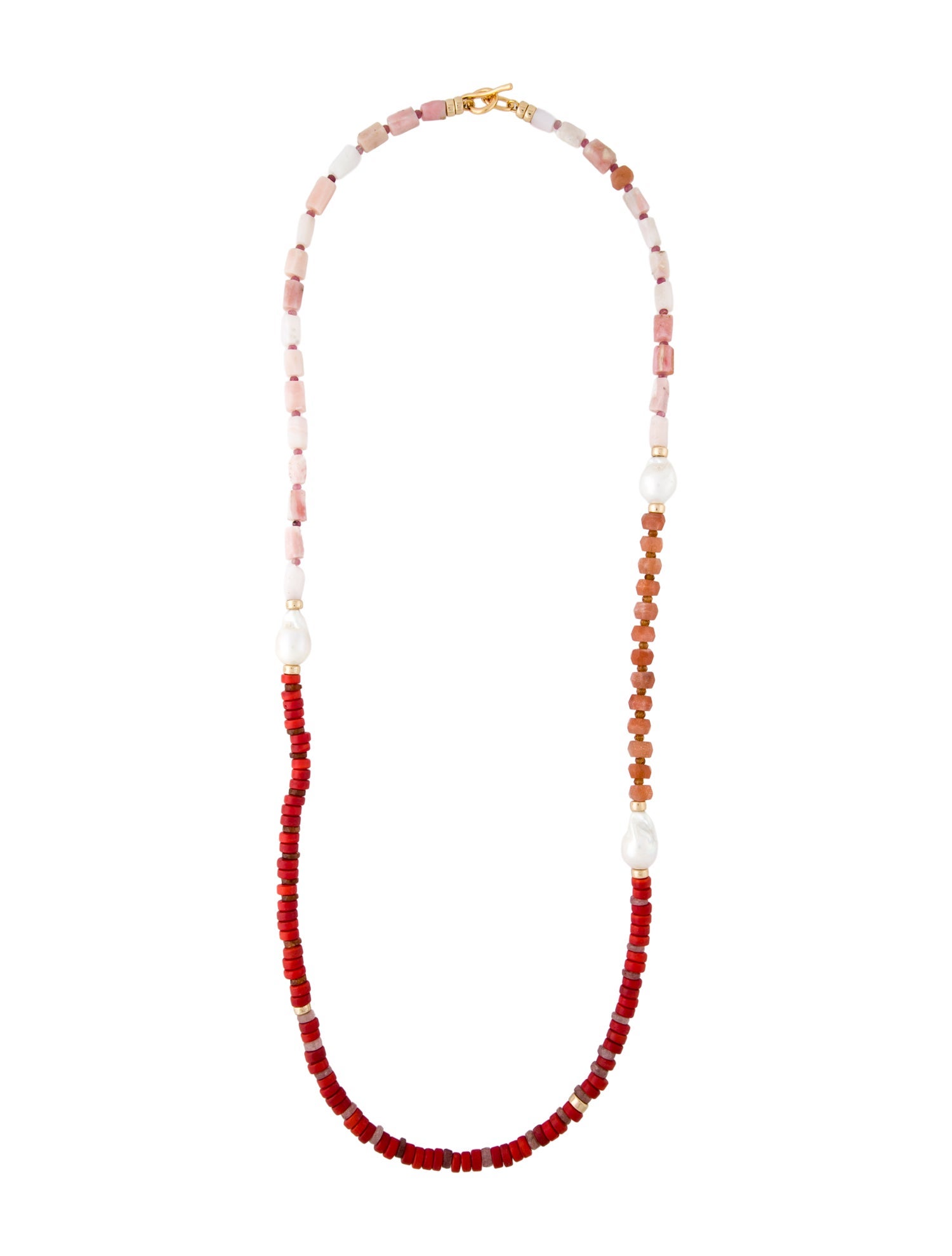 Lizzie Fortunato Stone, Bead & Pearl Cabana Bead Strand Necklace