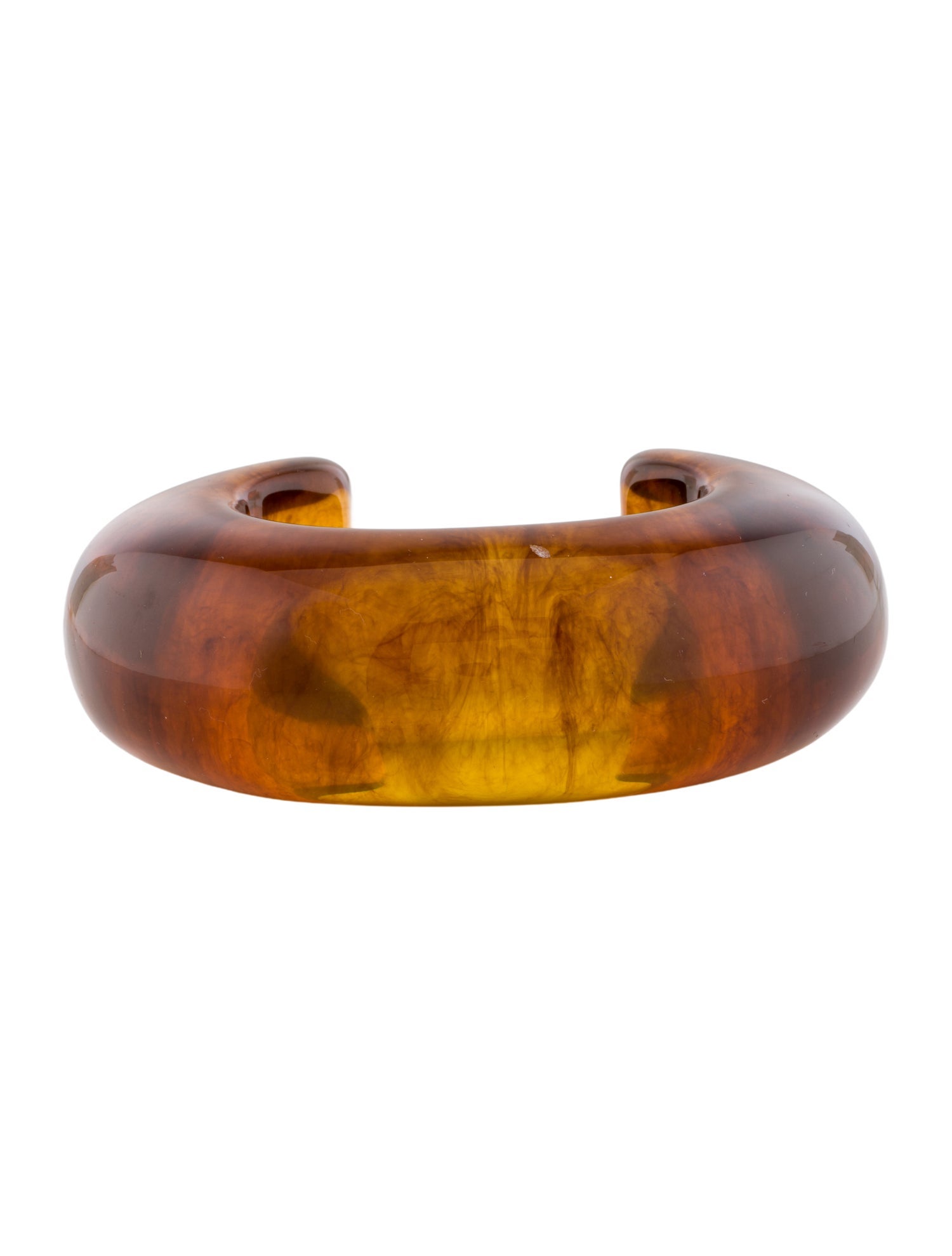 Lizzie Fortunato Resin Tortoise Arc Cuff Bracelet