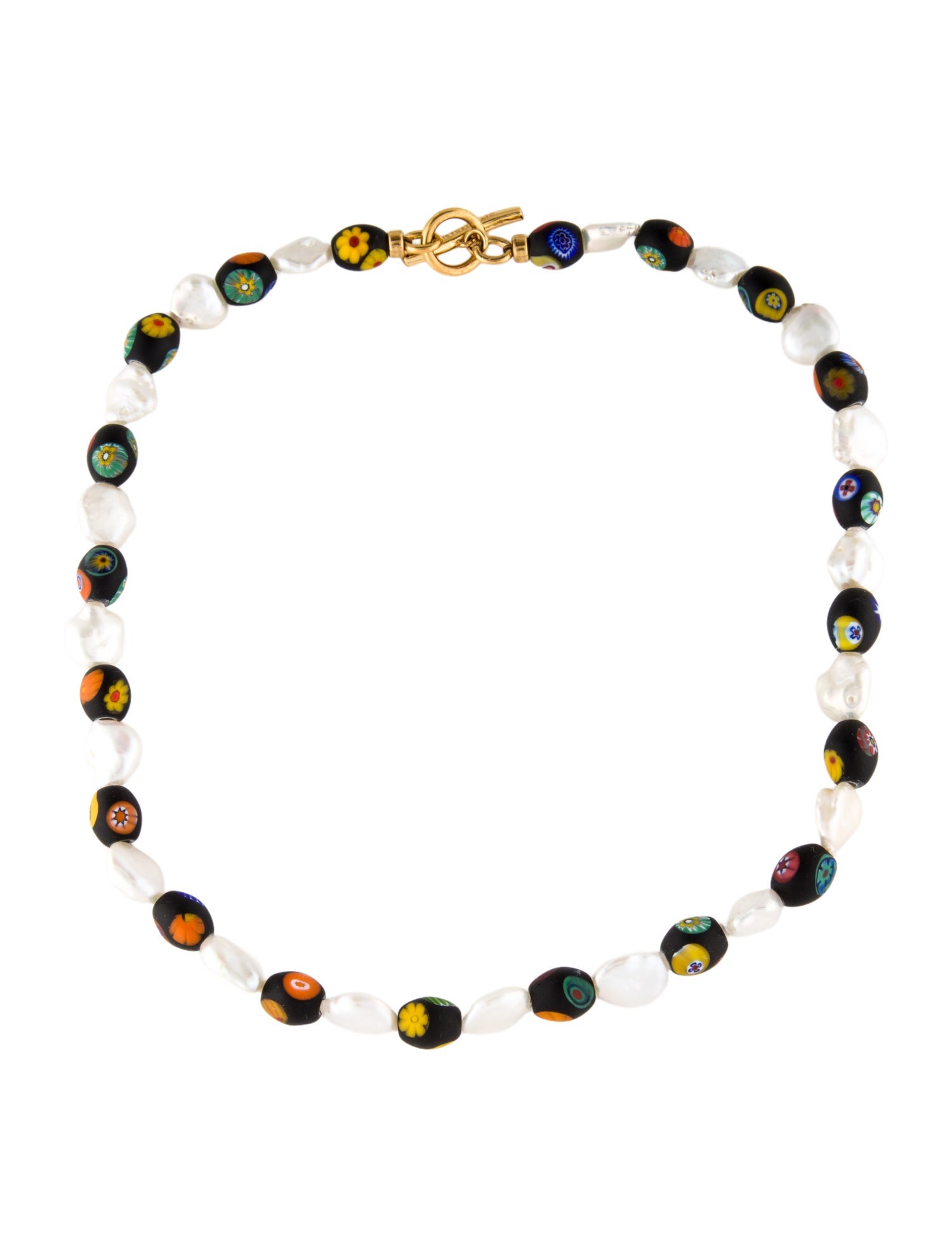 Lizzie Fortunato Pearl Cosmic Nature Bead Strand Necklace