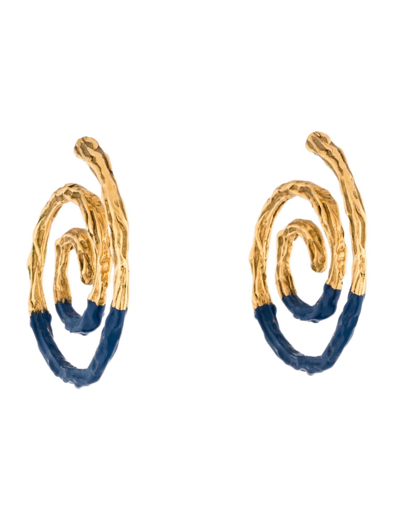 Lizzie Fortunato Enamel Hoop Earrings