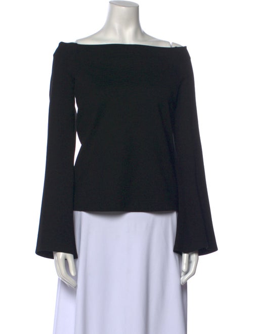 L'Agence Off-The-Shoulder Long Sleeve Top