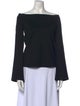 L'Agence Off-The-Shoulder Long Sleeve Top
