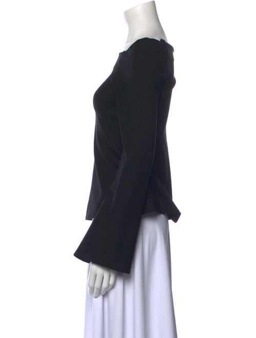 L'Agence Off-The-Shoulder Long Sleeve Top