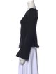L'Agence Off-The-Shoulder Long Sleeve Top