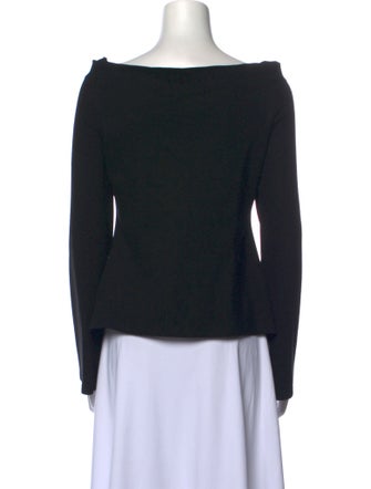 L'Agence Off-The-Shoulder Long Sleeve Top