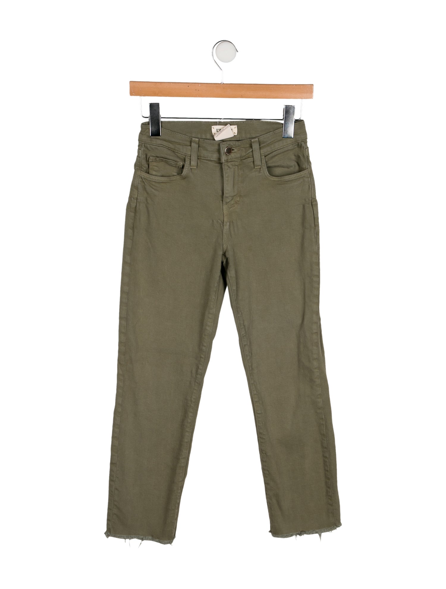 L'Agence Mid-Rise Straight Leg Jeans